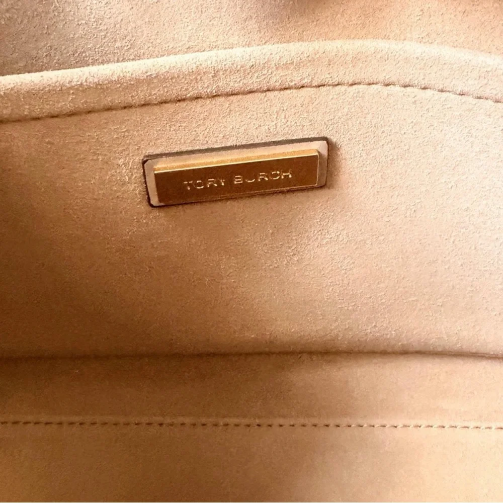 Tory Burch T Monogram Tote in Wild Mushroom NWOT